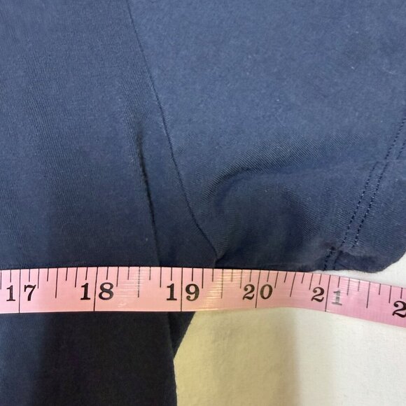 Patagonia Women’s P-6 Logo Organic Cotton Tee L Navy EUC - Picture 7 of 8